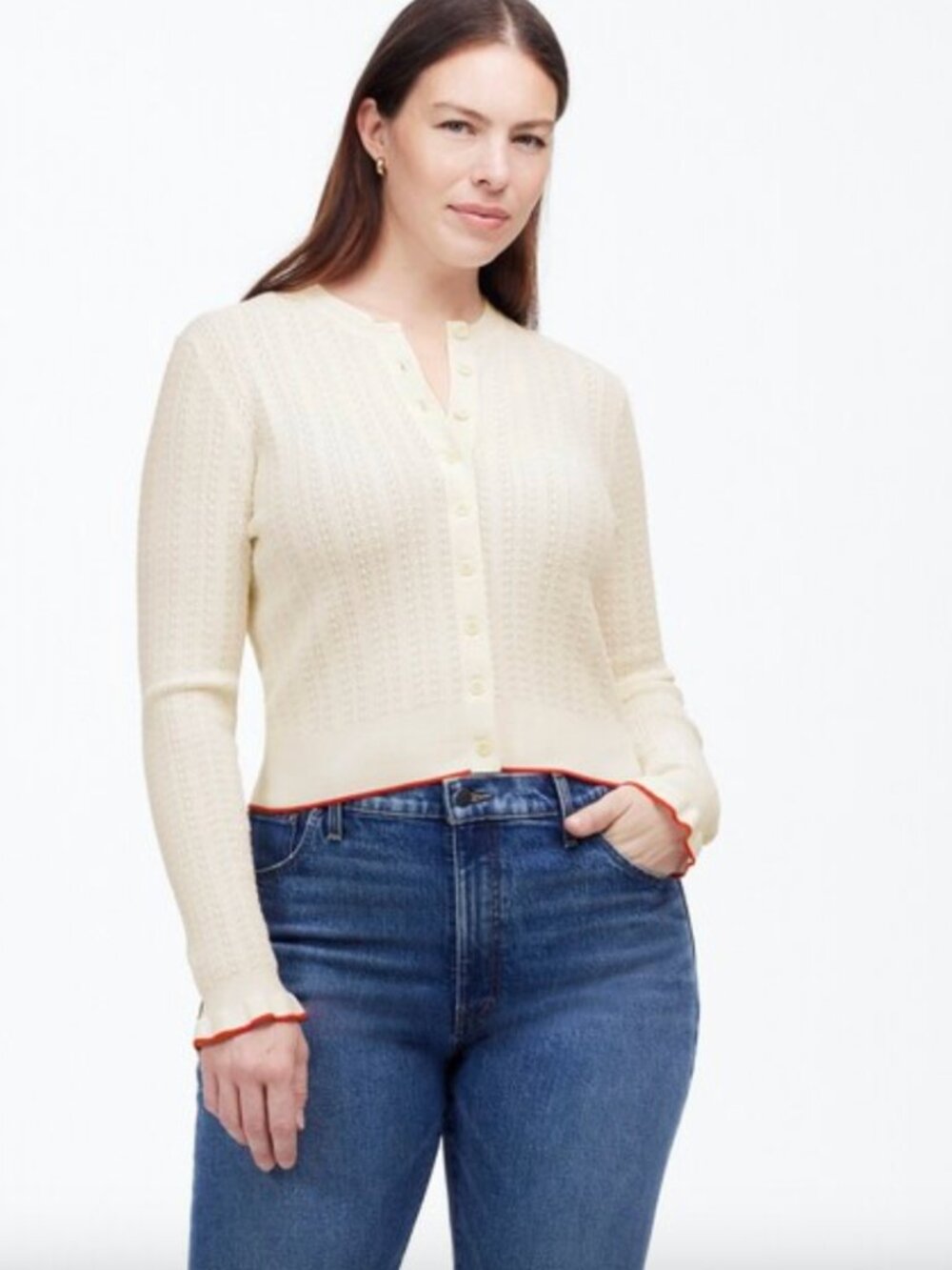 Madewell The Signature Open-Knit Cardigan Women's Small